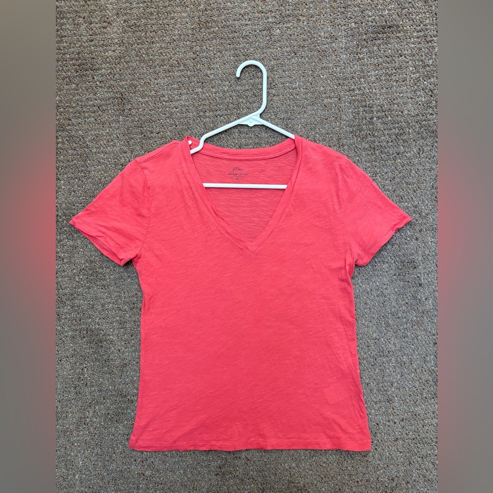J. Crew V-Neck Vintage Cotton T-Shirt